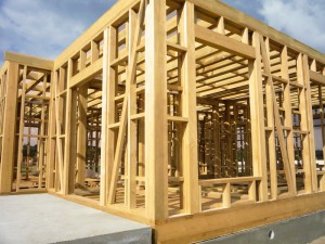Construction of frame houses