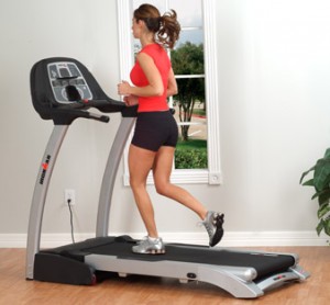 Exercise bike and treadmill
