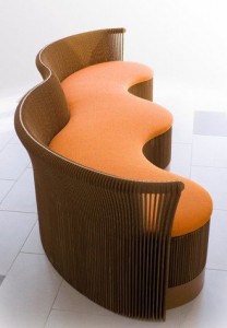 Furniture made of cardboard