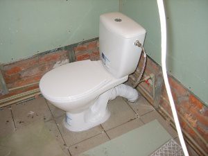 Installing the toilet
