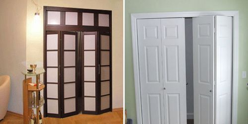 Interior folding doors