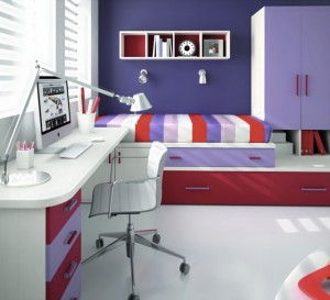 Modular furniture for teen room