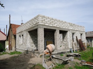 building a house