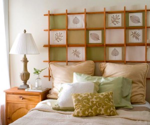 decorate a headboard for a bed