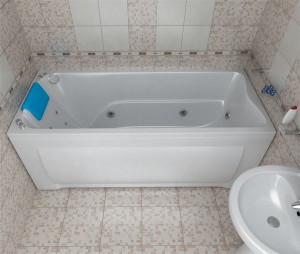 install acrylic bathtub