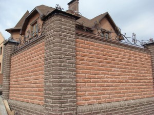 laying tile facade