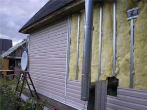 warm house with mineral wool